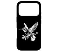 Hummingbird Line Art Birdwatcher Case for iPhone 17 Pro