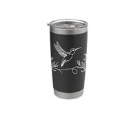 Hummingbird Line Art Birdwatcher Stainless Steel Insulated Tumbler
