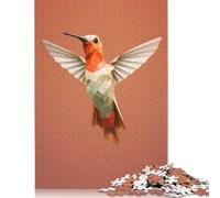 Hummingbird Low Poly 500 Piece Jigsaw Puzzle for Adults & Age 18 Years Up - Family Activity Jigsaw Puzzles Educational Games Difficult And Challenge 500pcs (52x38cm)