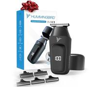 HUMMINGBIRD MK1 Compact Trimmer - Portable Men’s Electric Beard and Body Hair Trimmer, No Nick, No Cut, Cordless USB-C to USB-C Rechargeable, LED Display, Face and Body Groomer, Travel-Friendly Shaver