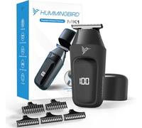 HUMMINGBIRD MK1 Compact Trimmer - Portable Men’s Electric Beard and Body Hair Trimmer, No Nick, No Cut, Cordless USB-C to USB-C Rechargeable, LED Display, Face and Body Groomer, Travel-Friendly Shaver