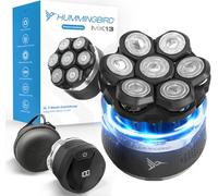 HUMMINGBIRD MK13 Premium Head Shaver, 7 Blade Electric Razors for Men, Cordless USB-C Rechargeable Wet & Dry Electric Head Shavers for Bald Men, Waterproof Skull Shaver, LED Display, Travel Case