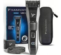 Hummingbird MK14 BeardMaster - Premium Beard Trimmer for Men, Precision Dial, Adjustable 20 Length Settings, Stainless Steel T-Blade, Cordless USB-C Rechargeable, Waterproof, LED Display, Travel Case