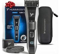 Hummingbird MK14 BeardMaster - Premium Beard Trimmer for Men, Precision Dial, Adjustable 20 Length Settings, Stainless Steel T-Blade, Cordless USB-C Rechargeable, Waterproof, LED Display, Travel Case