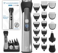 HUMMINGBIRD MK9 MasterGroom All-in-One Trimmer - 21-Piece Men's Grooming Kit for Beard, Head, Hair, Body, and Face, Waterproof, Stainless Steel, USB C Rechargeable, LED Display