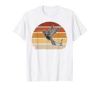 Hummingbird Native American Tribal Indigenous Vintage Art Value Graphic T-Shirt, Men, White, L