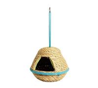 Hummingbird Nest - Hand Woven Nesting Outdoor, Bird Nest for Outdoors Hangable - for Conure Cockatiel Lovebird Canary Macaw African Grey Finch Garden