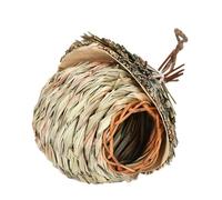Hummingbird Nest House Hand-Woven - 15 x 19 cm Bird House Made of Reed Grass, Environmentally Friendly Bird Nest, Hanging Nest, Backyard, Robust Accommodation, Handmade Garden Decoration