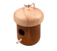 Hummingbird Nest - Wooden Hut with Rope,Humming Bird Houses for Outdoors,for Tree Garden Balcony Patio Lawn Courtyard Indoor Window Home