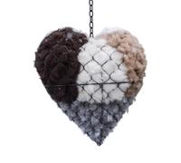 Hummingbird Nesting Heart - Refillable Hangable Outdoor, Box Bird Nesting, Material Holder For Parakeet Cockatiel Canary, Provides Safe Convenient Place, Birds To Build Nests Easy To Swing And Refill