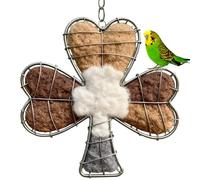 Hummingbird Nesting Material - Handmade Alpaca Fiber Art - Handmade Refillable Basket Wild Bird Nesting Material Outdoor,for Canary Parakeet Yard Garden Park Tree Patio