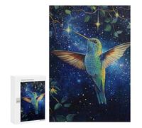 Hummingbird Night Sky Art Print Puzzle 1000 Teile Schwer Puzzle Spielzeug Lernspiel Impossible Herausforderungsspielzeug Für Erwachsene Kinder 300 PCS
