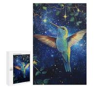 Hummingbird Night Sky Art Print Puzzle 1000 Teile Schwer Puzzle Spielzeug Lernspiel Impossible Herausforderungsspielzeug Für Erwachsene Kinder 1000 PCS