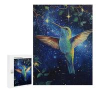 Hummingbird Night Sky Art Print Puzzle 1000 Teile Schwer Puzzle Spielzeug Lernspiel Impossible Herausforderungsspielzeug Für Erwachsene Kinder 500 PCS