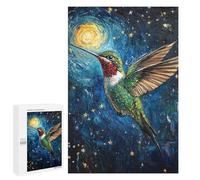 Hummingbird Night Sky Painting-1 Puzzle 1000 Teile Schwer Puzzle Spielzeug Lernspiel Impossible Herausforderungsspielzeug Für Erwachsene Kinder 1000 PCS
