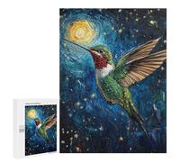 Hummingbird Night Sky Painting Puzzle 1000 Teile Schwer Puzzle Spielzeug Lernspiel Impossible Herausforderungsspielzeug Für Erwachsene Kinder 500 PCS