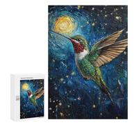 Hummingbird Night Sky Painting Puzzle 1000 Teile Schwer Puzzle Spielzeug Lernspiel Impossible Herausforderungsspielzeug Für Erwachsene Kinder 300 PCS
