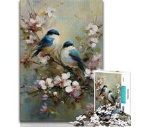 Hummingbird Oil Painting Jigsaw Puzzles for Adults 1000 Piece Puzzle,Challenging To Complete But Fun And Humorous Birthday Present,Gifts,Wall Art (38x26cm)