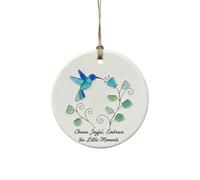 Hummingbird Ornament for Decoration - Round 2D Acrylic Decoration, Bird Car Pendant - for Tree Window Birthday Party Offices Living Room Student Dorm Flat Bathroom Car Bedroom