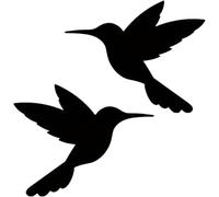 Hummingbird Pattern Vinyl Sticker Car Rearview Mirror Decor Durable Weatherproof