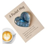 Hummingbird Pendant, Heart-Shaped Keepsake Charm - Small Motivating Hummingbird with a Card, for Adults and Adults, Sympathy, Encouragement Home, Bedroom, Car, Holiday