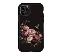 Hummingbird Peony Floral Pink Flowers Botanical Garden Case for iPhone 11 Pro