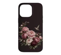 Hummingbird Peony Floral Pink Flowers Botanical Garden Case for iPhone 14 Pro Max
