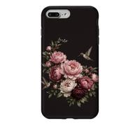 Hummingbird Peony Floral Pink Flowers Botanical Garden Case for iPhone 7 Plus/8 Plus