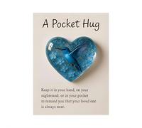 Hummingbird Pocket Hug,Bee Pockets Hugs,Heart-Shaped Memorial Token with Comfort Card,Sympathy Keepsake for Remembrance,Cute Heart Hummingbird Ornaments for Friends,Family