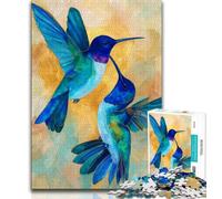 Hummingbird Puzzles for Adults Teens 1000pc Puzzle,Help The Brain Exercise Addictive Toys to Cultivate Patience A Work of Art (38x26cm)