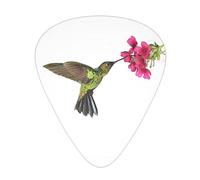 Hummingbird Spring Flower Guitar Picks For Acoustic Guitar Mandolin Bass Electric Guitar 12-Pack Includes Thin Medium Heavy Gauges