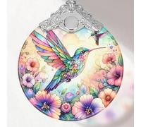 Hummingbird Stained Glass Ornament, Christmas Ornaments, Xmas Decor, Ornaments for Christmas Tree, Holiday Presents (hummingbird)
