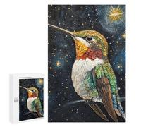 Hummingbird Starry Night Puzzle 1000 Teile Schwer Puzzle Spielzeug Lernspiel Impossible Herausforderungsspielzeug Für Erwachsene Kinder 1000 PCS