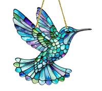 Hummingbird Suncatchers, Acrylic Spirit Birds Sun Catchers Hanging Decor, Stained Glass Hummingbird For Wall Hanging
