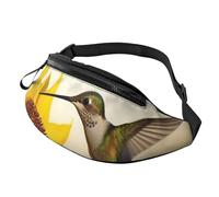 Hummingbird Sunflower Fanny Pack for Men Women Crossbody Waist Bag Waterproof Sports Belt Bag Outdoor Hip Pack