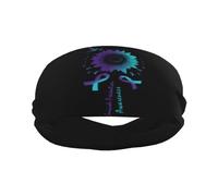 Hummingbird Sunflower Suicide Prevention Awareness Unisex Sweat Bands Non-Slip Sports Headband Quick-Dry Sweatband For Workout Gym Basketball