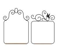 Hummingbird Swings and Perches 2Pcs Metal Frame Bird Swing with Wooden Dowel, Weatherproof Rustproof Hanging Perch for Indoor and Outdoor Garden Birds