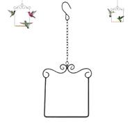 Hummingbird Swings and Perches Metal Frames with Wooden Dowel, Hummingbird Swaying on Its Perch Bird Swing for Feeder, Hanging Outdoor Garden Patio Tree Branch Decor with Hooks (1 pcs)
