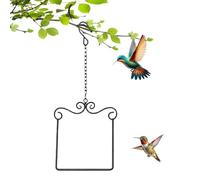 Hummingbird Swings - Metal Frame Hummingbird Swings and Perches,HummingbirdSwaying On Its Perch,Wild Bird Swing Outdoor Bird Perch for Hanging Indoor Outdoor Trunk Lawn Patio Garde