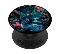 Hummingbird t featuring a Blue Hummingbird PopSockets Adhesive PopGrip