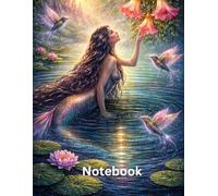 Hummingbird - Whispers of the Enchanted Lake - A Luminous Nature Writing Journal: Large 8.5 x 11 Lined Notebook for Creative Writing, Poetry, Reflection & Mindfulness | 120 Pages | Fantasy Art Cover
