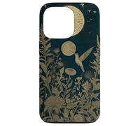 Hummingbird Wildflower Plant Pattern Celestial Bird Case for iPhone 13 Pro