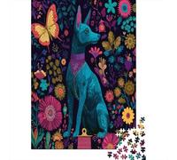 Hummingbirds And ButterfliesJigsaw Puzzles 1000 Pieces for Adults Puzzle Educational GamesMexican Hairless Dog