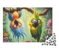 Hummingbirds And Flowers 1000pc Funny Bird Heavy-duty Cardboard Jigsaw Puzzle for Brain Teaser Lovers Team Building Home Leisure Time Value for Money 70x50cm/1000pcs