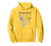 Hummingbirds Appear When Angels Are Near Hummingbird Purple Pullover Hoodie