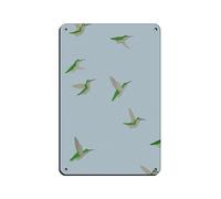 Hummingbirds Art Retro Poster Metal Tin Sign Chic Art Retro Iron Painting Bar People Cave Cafe Family Garage Poster Wall Decoration 8x12inch(20x30cm)