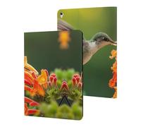 Hummingbirds Drinking Nect Cute Tablet Case No Pen Slot Lightweight Hard Protective Cover Compatible with Ipad 9th/ 8th/ 7th
