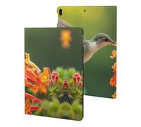 Hummingbirds Drinking Nect Cute Tablet Case No Pen Slot Lightweight Hard Protective Cover Compatible with Ipad 9th/ 8th/ 7th