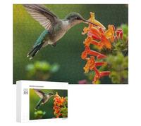 Hummingbirds Drinking Nect Wooden Jigsaw Puzzles for Adults Challenge Intelligent Picture Puzzle Games Gift for Family