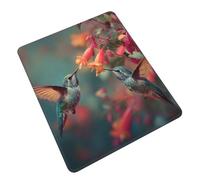 Hummingbirds Feeding On Nectar Cute Funny Gaming Mouse Pad, Desk Mouse Mat for Office, Gaming & Study
